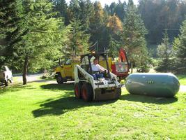 Propane tank installation 2010